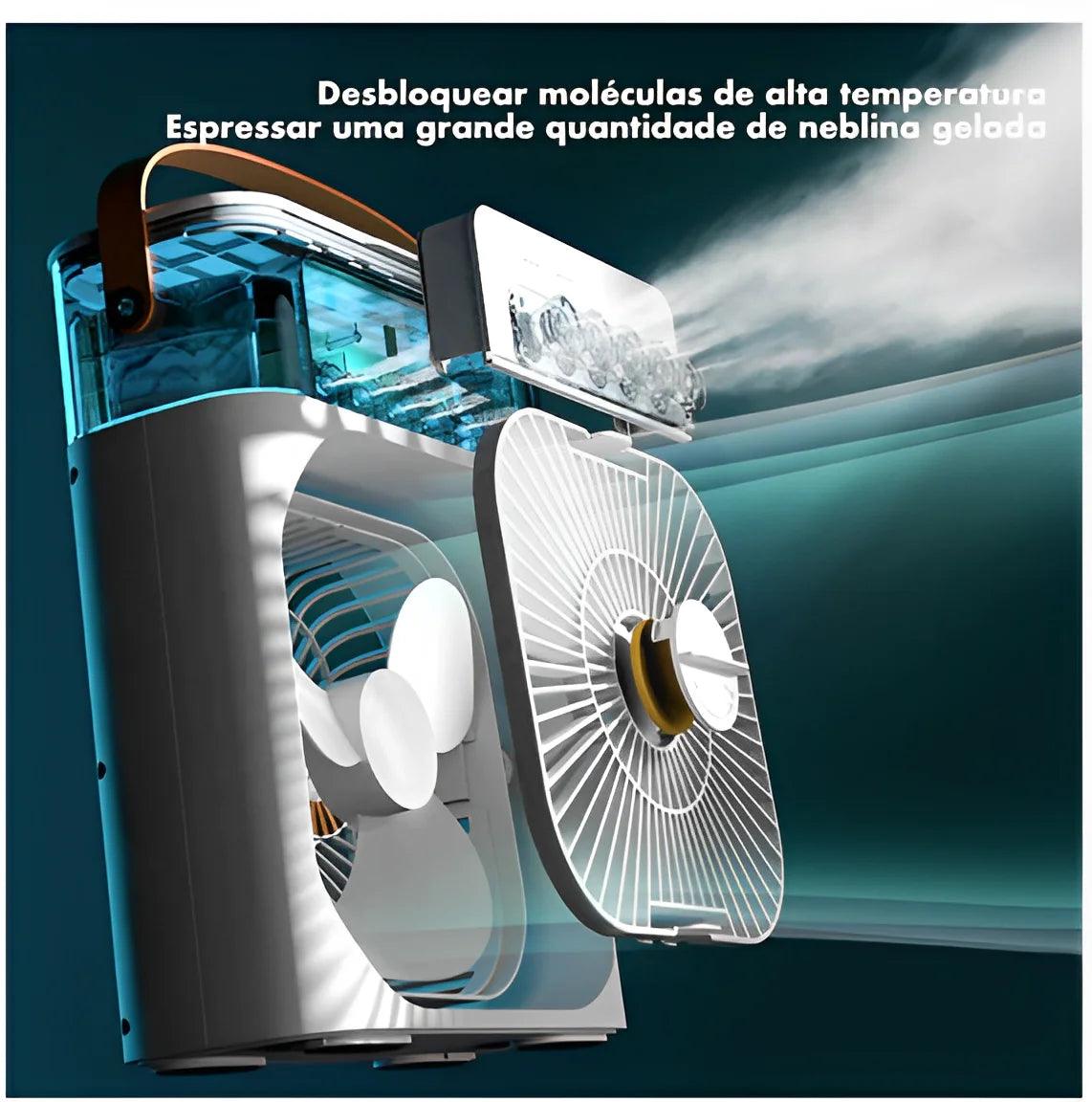 Mini Climatizador Portátil com Refrigeração 🌬️
