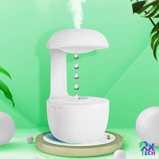 Umidificador de Ar com Luz de LED e Fluxo de Agua Invertido