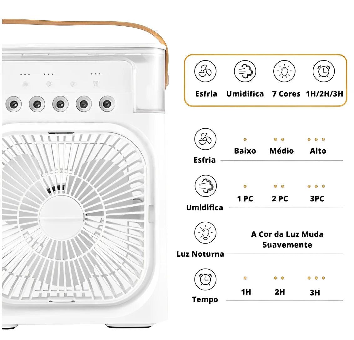 Mini Climatizador Portátil com Refrigeração 🌬️