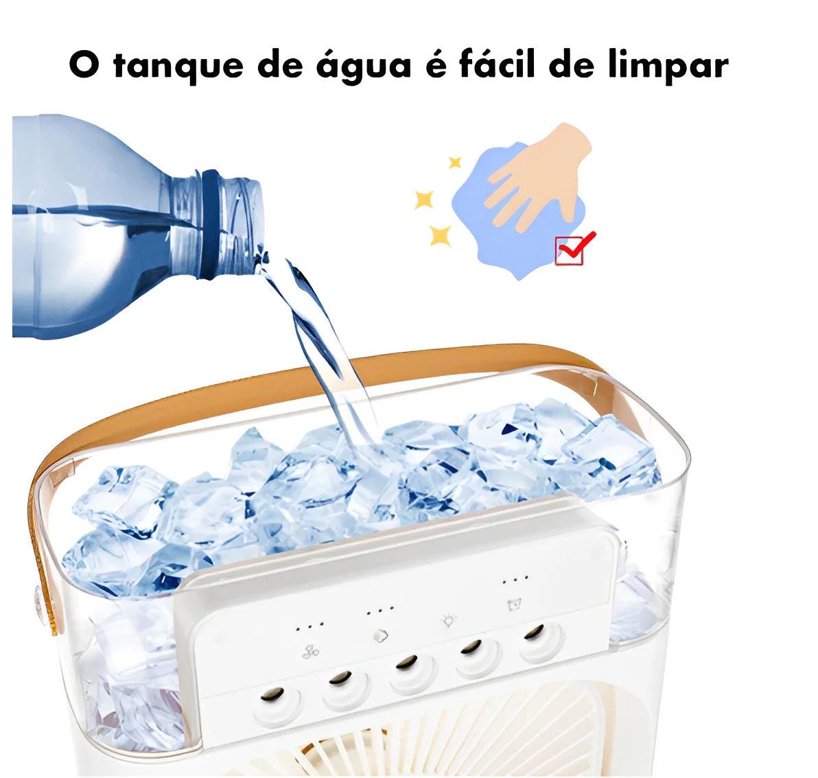 Mini Climatizador Portátil com Refrigeração 🌬️